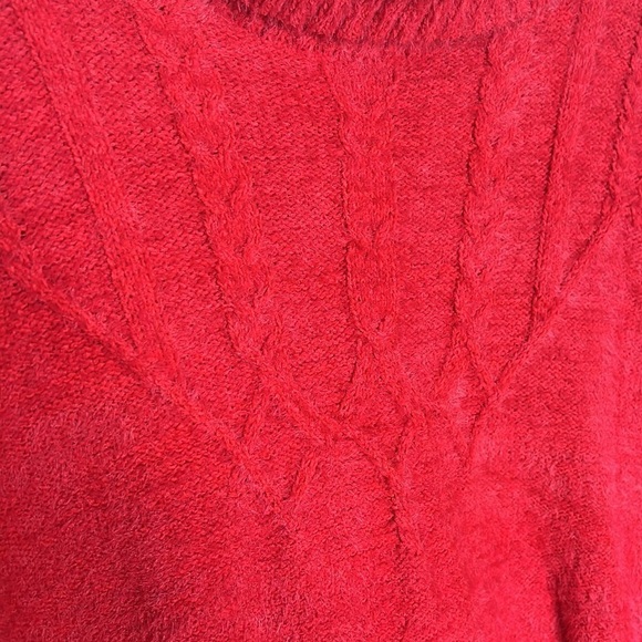 Maurice’s Red Cowl Neck Pullover Knit Sweater - Picture 5 of 9